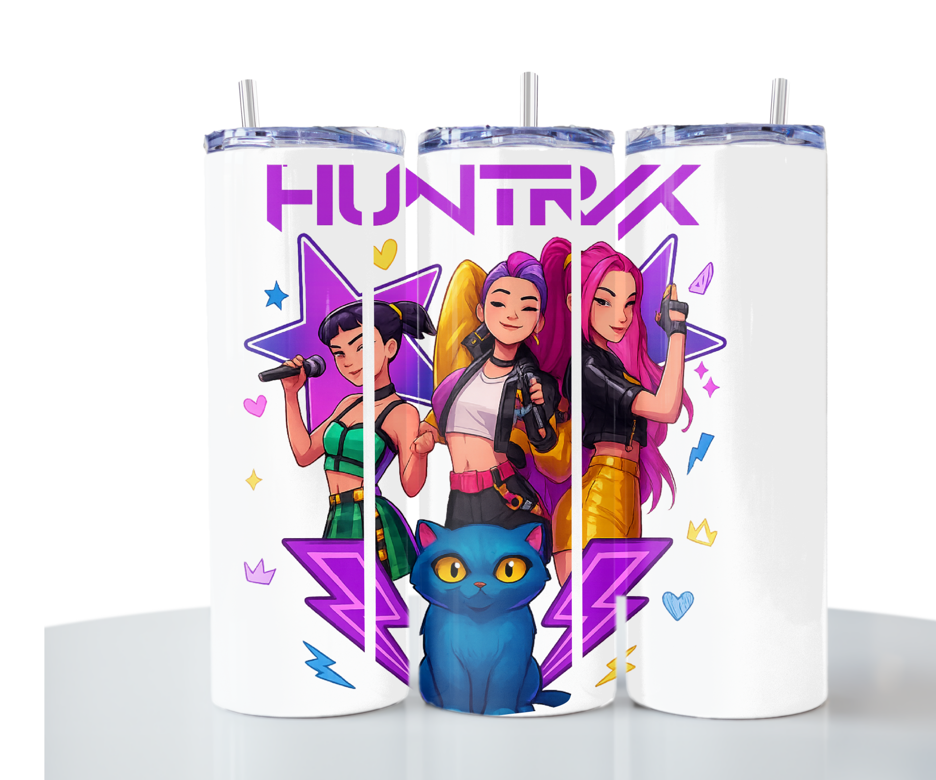 K-Pop Huntrix Squad Stainless Steel Tumbler – 20oz