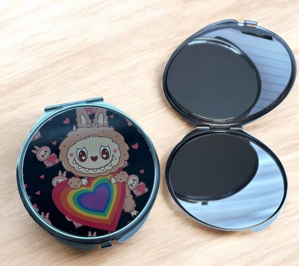 COMPACT MIRROR - LABUBU ORANGE