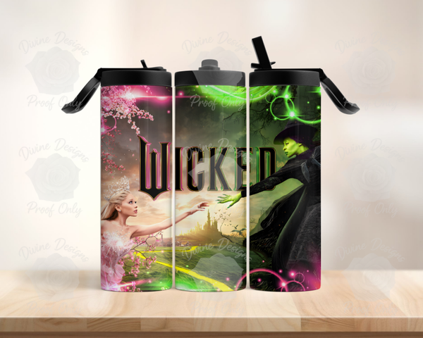 Wicked Inspired Tumbler face to face