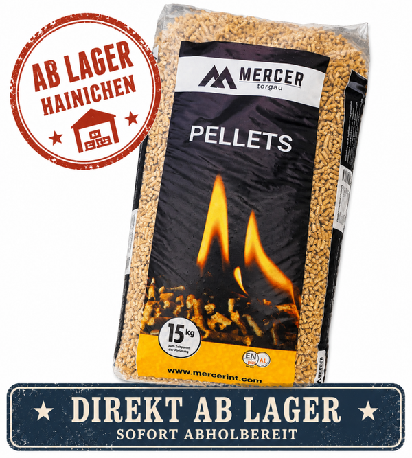 Deutsche Nadelholz-Pellets Mercer Torgau ab Lager zur Selbstabholung 15kg