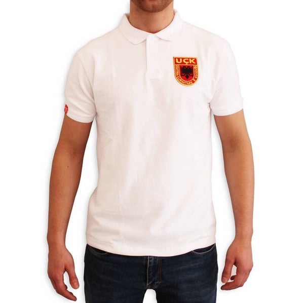 SHQIPEZ Polo-shirt UÇK | White