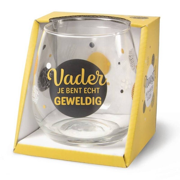 Wijn waterglas vader