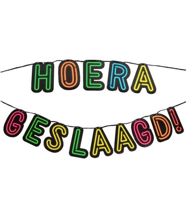 Neon slinger geslaagd