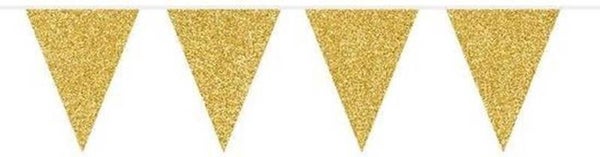 Vlaggenlijn Glitter goud