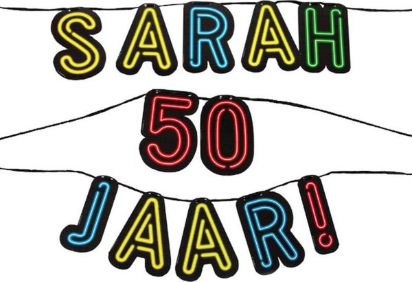 Neon slinger Sarah