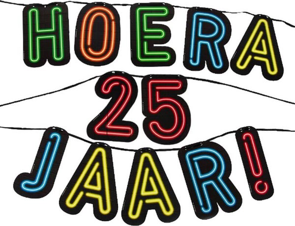 Neon slinger 25 jaar