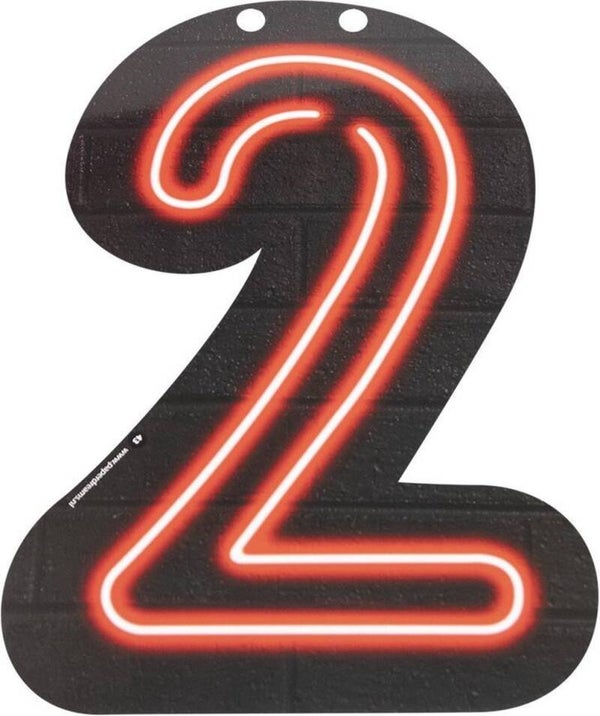 Neon cijfer 2