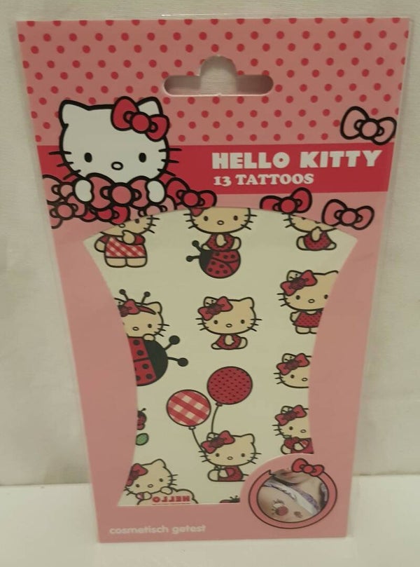 Hello Kitty set met 12 tattoos