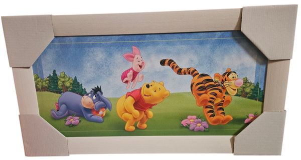 Schilderij Winnie the pooh - witte lijst
