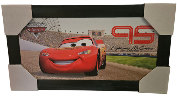 Schilderij Cars - zwarte lijst