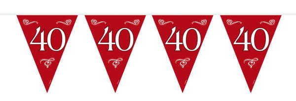 Vlaggenlijn 40 jaar getrouwd