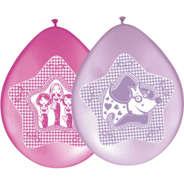 Ballonnen glamour girls 8 stuks