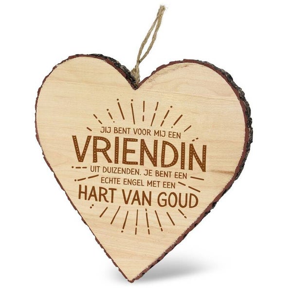 Deco hart  - vriendin