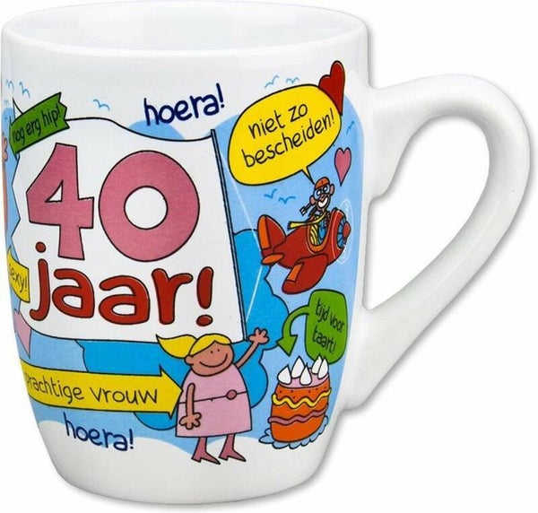 Paperdreams - Cartoonmok - 40 Jaar vrouw