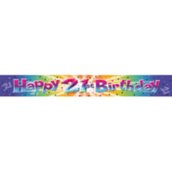 21 jaar Foliebanner - 3,60 meter