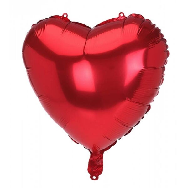 Folieballon Hart 46 X 50 Cm Rood