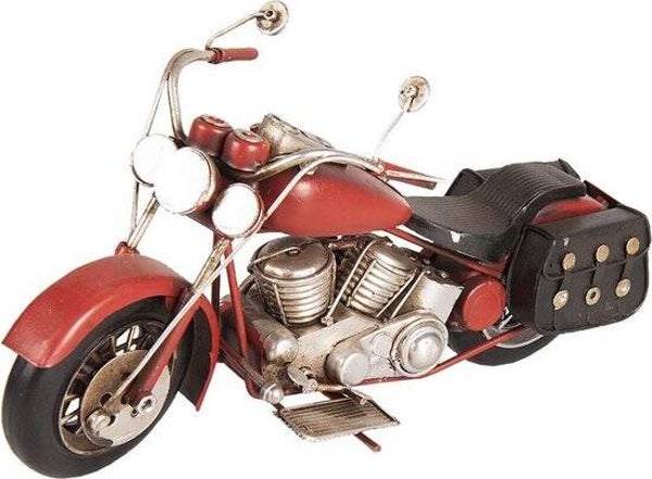 Decoratie Miniatuur Motor Rood Ijzer