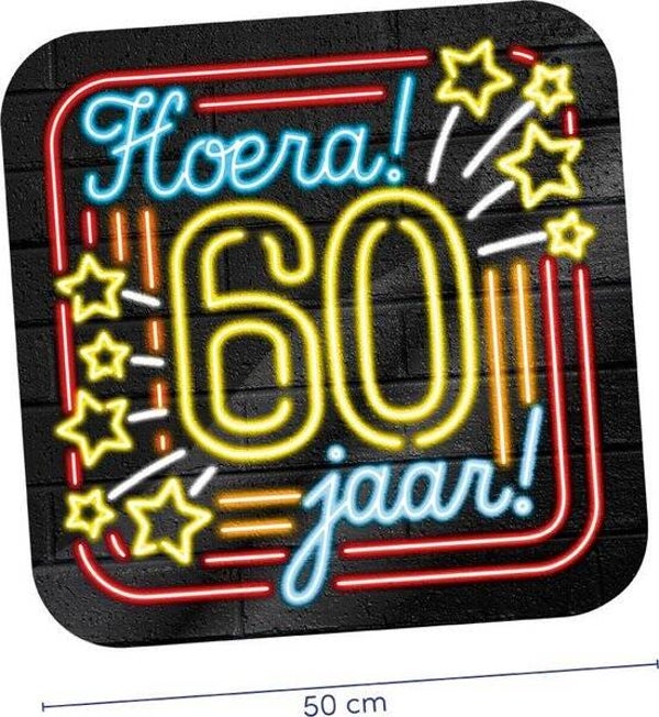 Neon huldeschild - 60 jaar