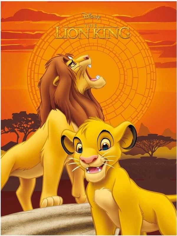 Fleecedeken lion king
