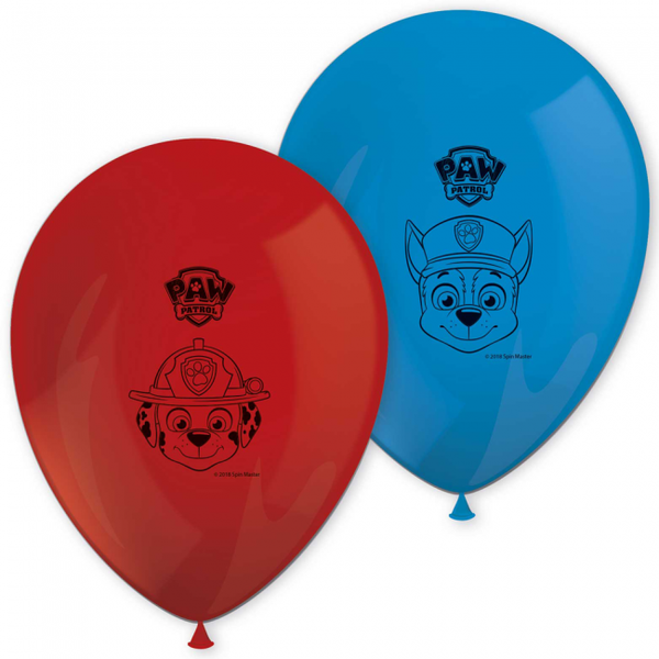 Paw patrol ballonnen 6 stuks 21 cm