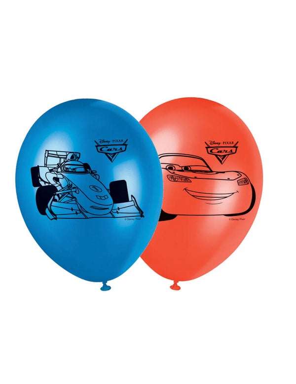 Ballonnen  Cars 6 stuks  21 cm