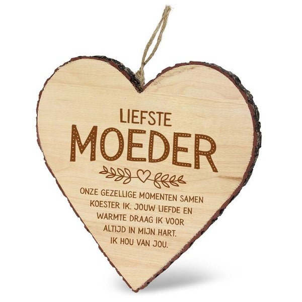 Deco hart  - moeder