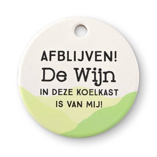 Magneet  - afblijven wijn