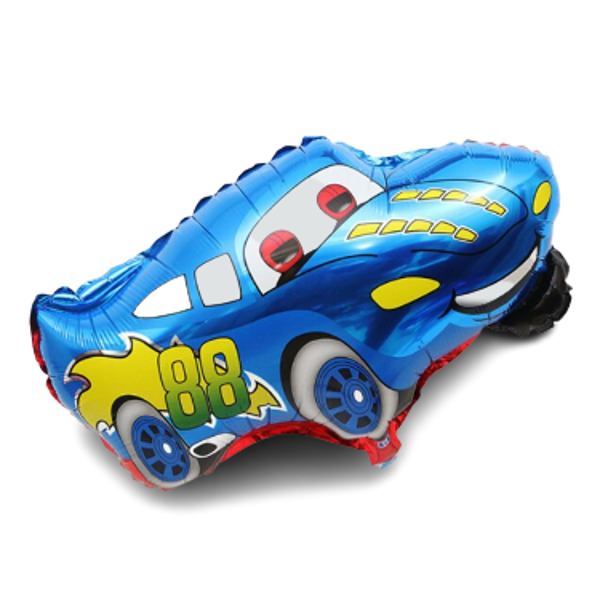 Auto Ballon Blauw 49x66 cm Cars