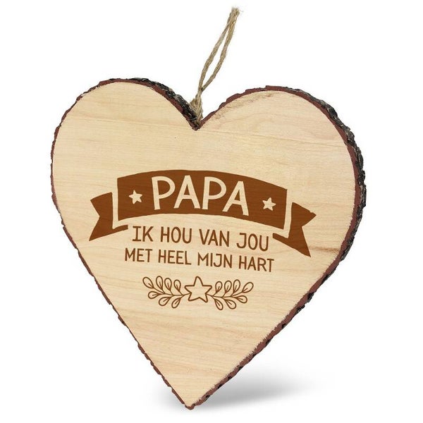 Deco hart  - papa