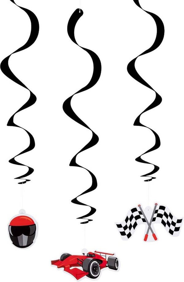 Decoratie swirls speed race