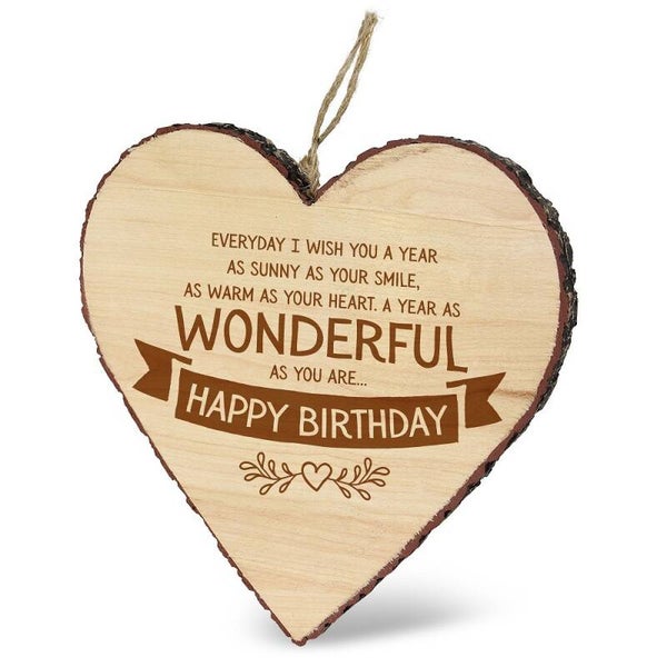Deco hart - happy birthday