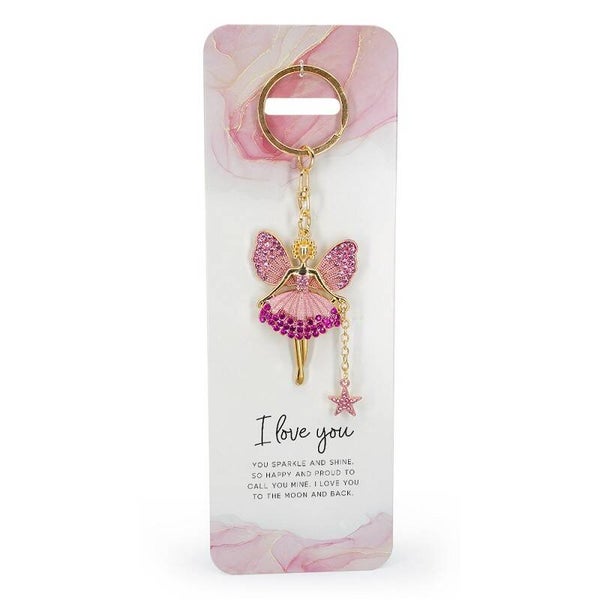 Engel sleutelhanger  - I love you