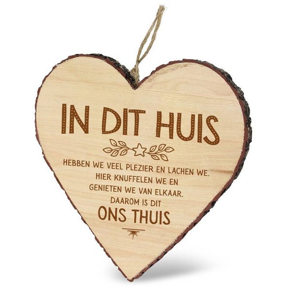 Deco hart  - in dit huis