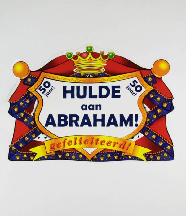 Huldeschild  hulde aan Abraham