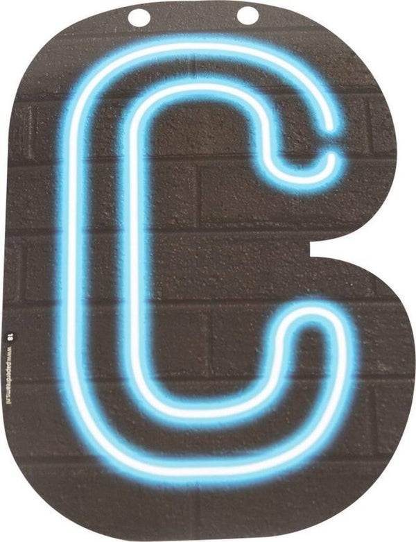 Neon letter C