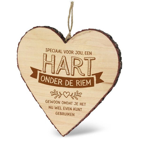 Deco hart  - hart onder de riem