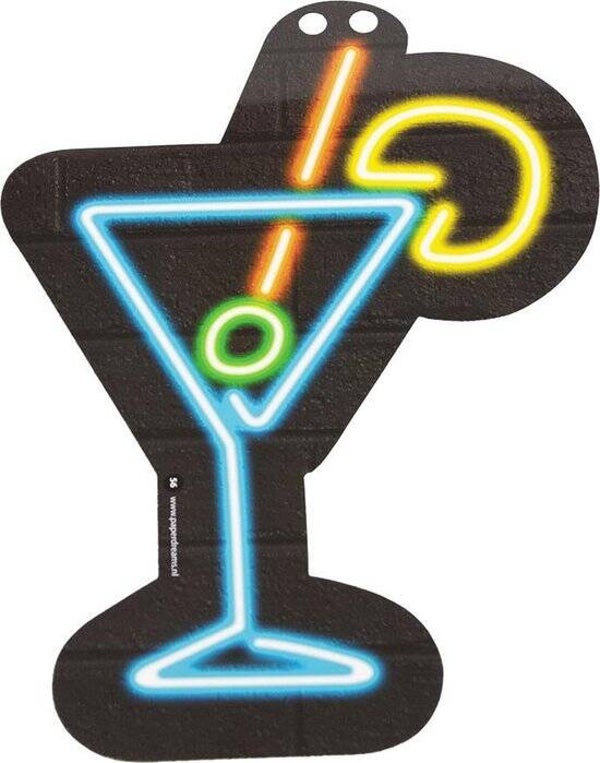 Neon afbeelding cocktail