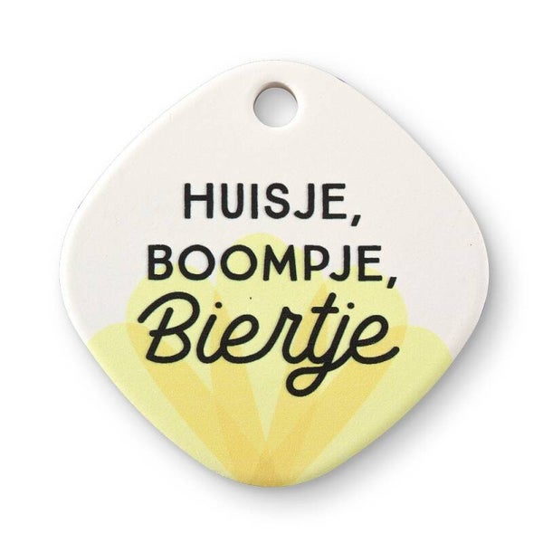 Magneet  - huisje boompje  biertje