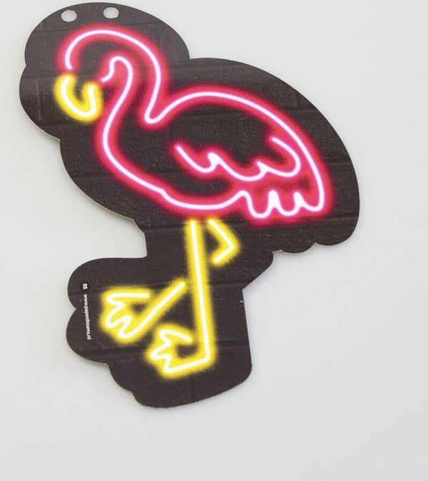 Neon afbeelding flamingo