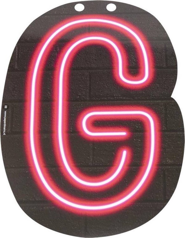 Neon letter G