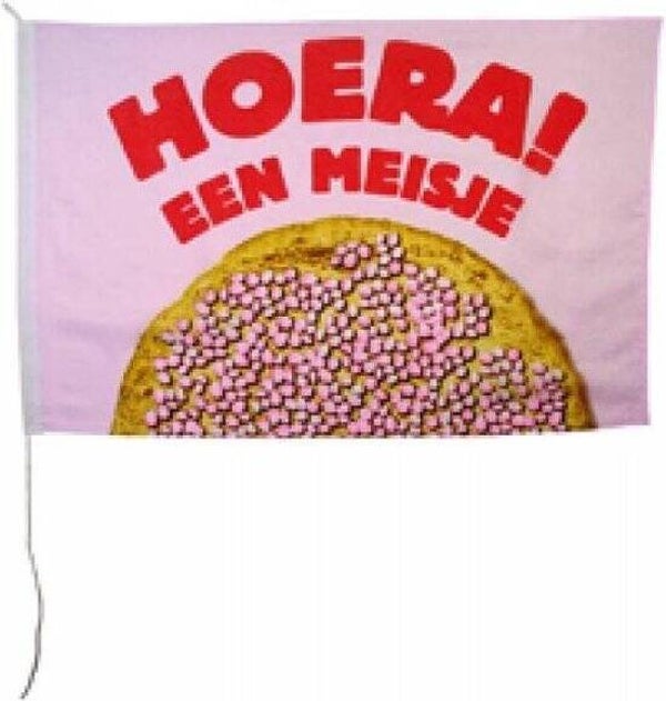 geboorte vlag hoera een meisje