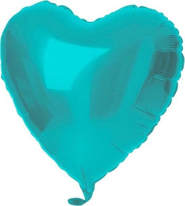 Hart blauw 45 cm