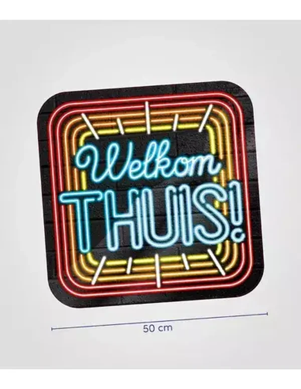 Neon huldeschild - welkom thuis