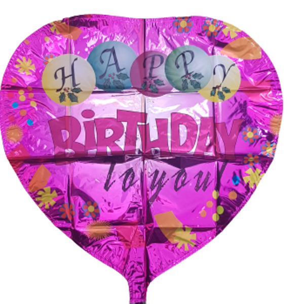 Happy birthday to you roze 40 cm