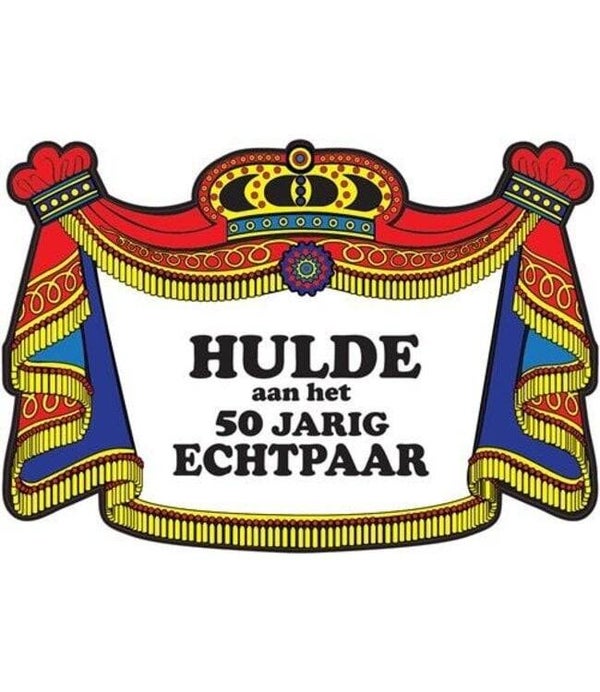Huldeschild  hulde aan het 50 jarig echtpaar
