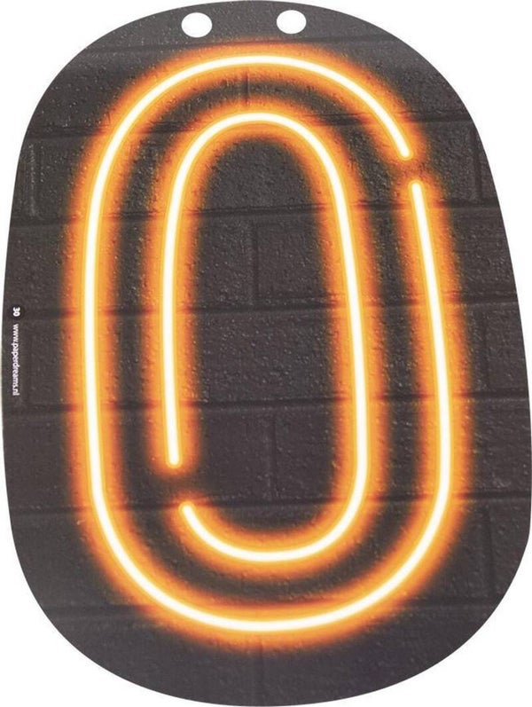 Neon letter O