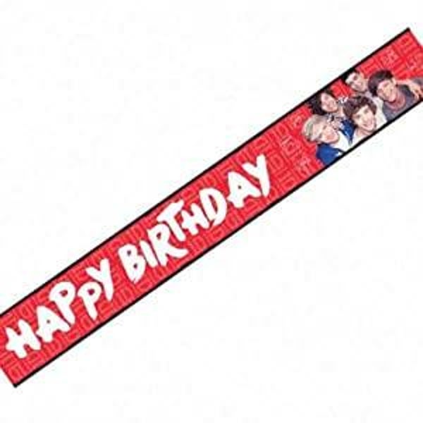 one direction happy birthday banner