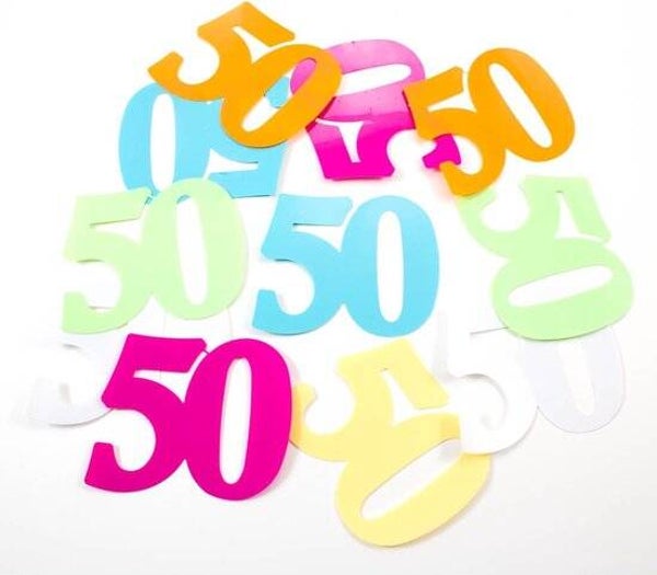 50 Jaar Tafelconfetti XL