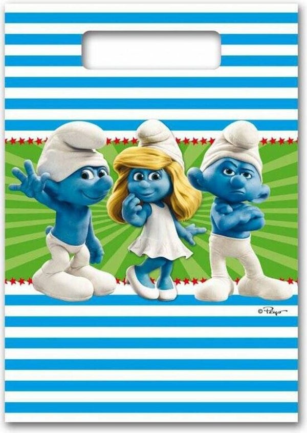 Smurfen Uitdeelzakjes 8 stuks