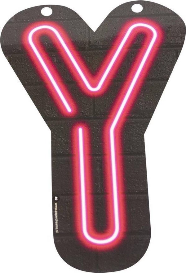 Neon letter Y